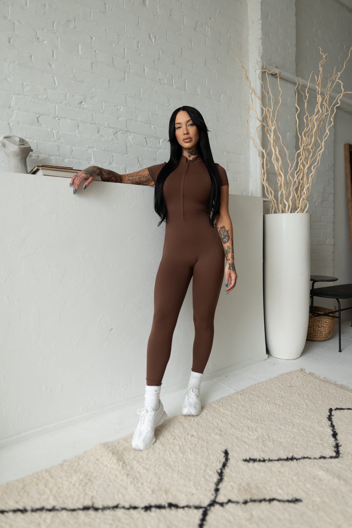 Second Skin | Moka Short Sleeve Jumpsuit