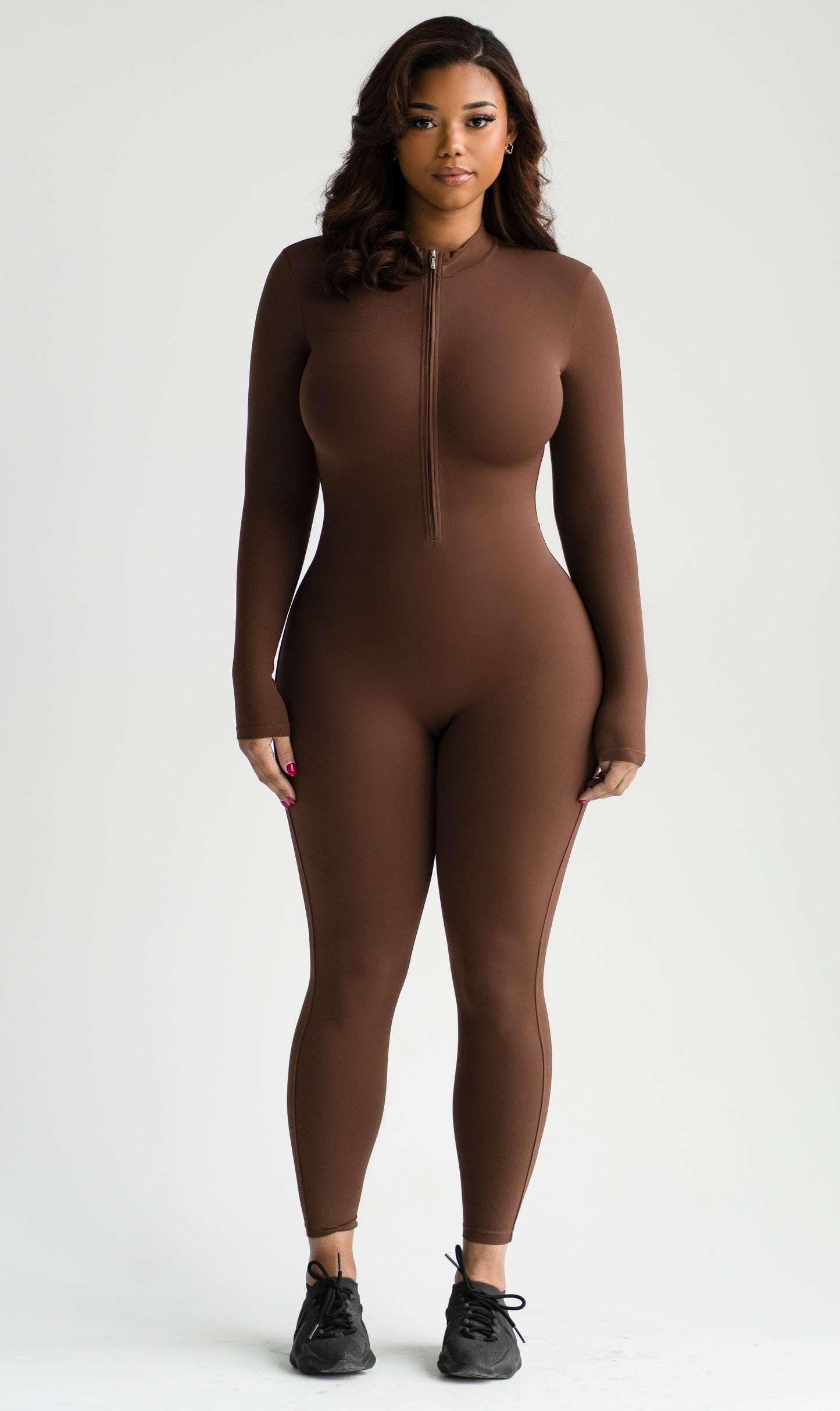 Second Skin | Moka Long Sleeve Jumpsuit